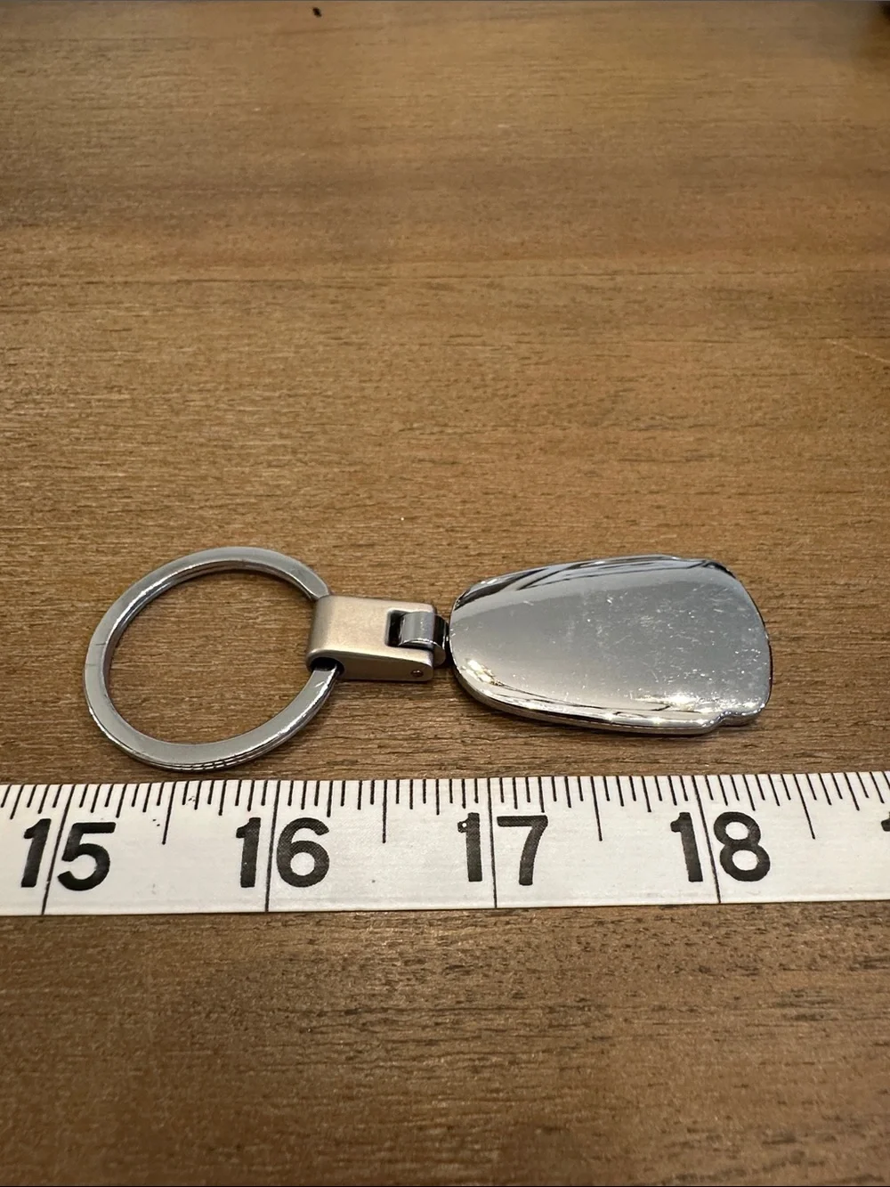 Civic Silver Metal Keychain - Honda Branded Car Accessory